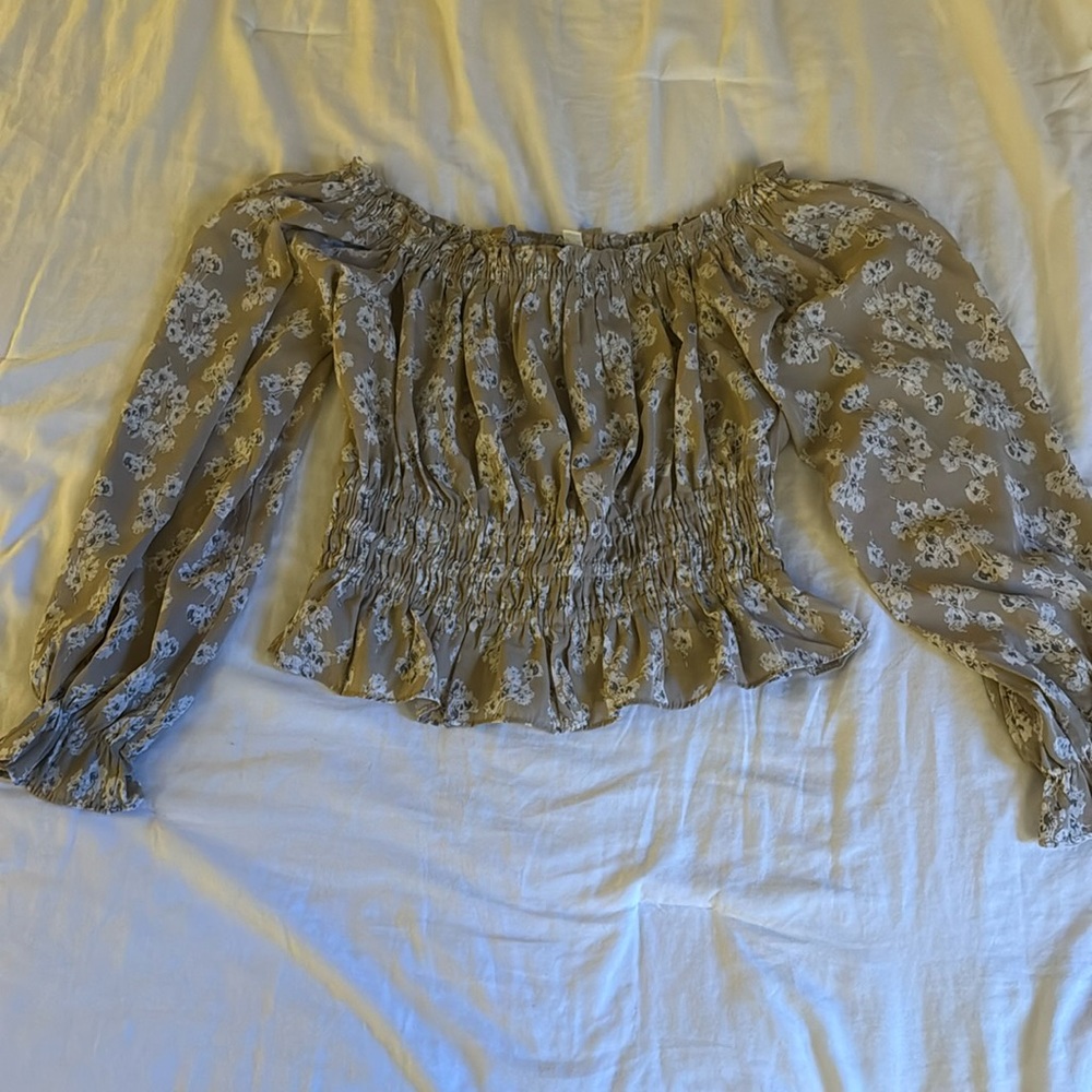 She & Sky Off The Shoulder Shirt